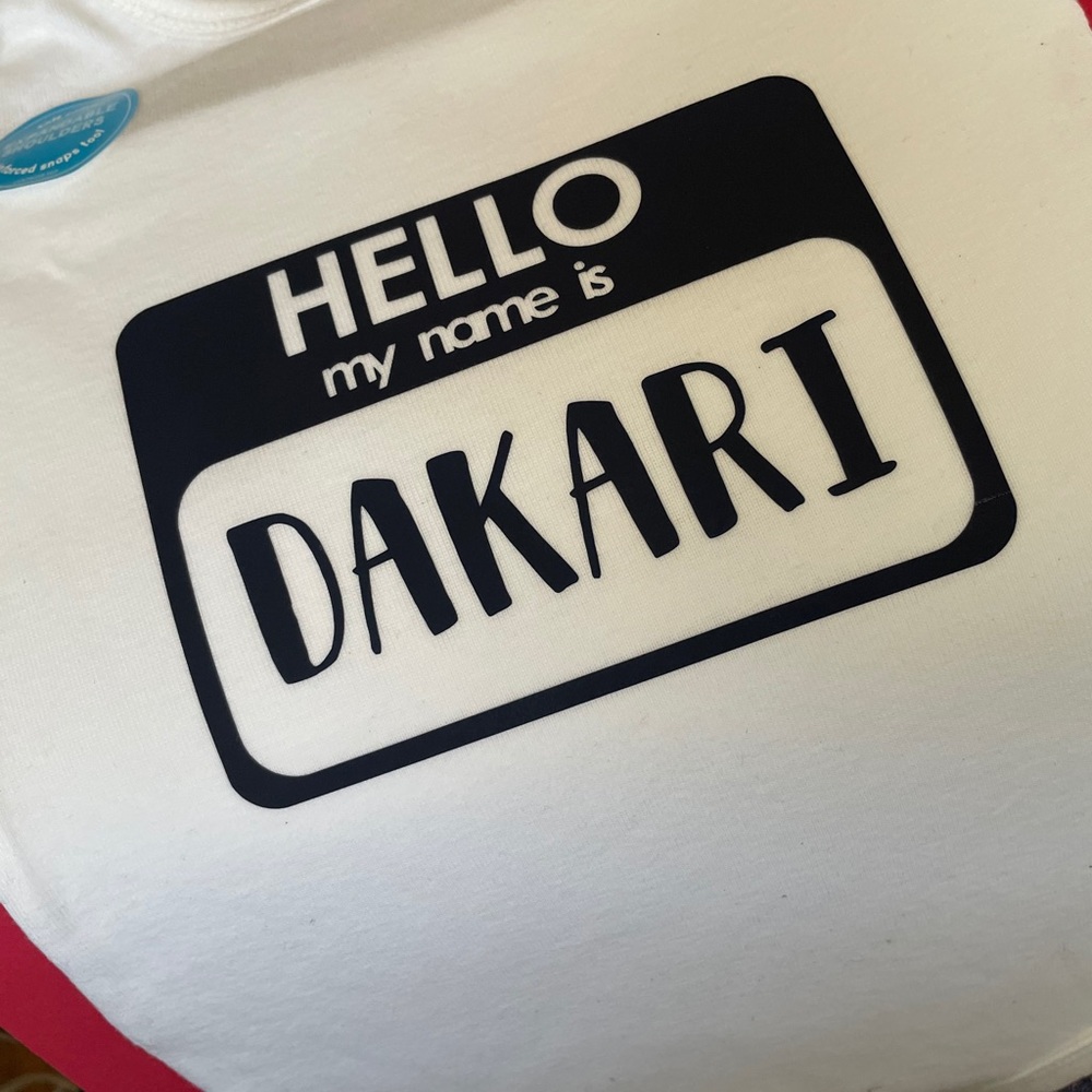 Customized onesies and tees